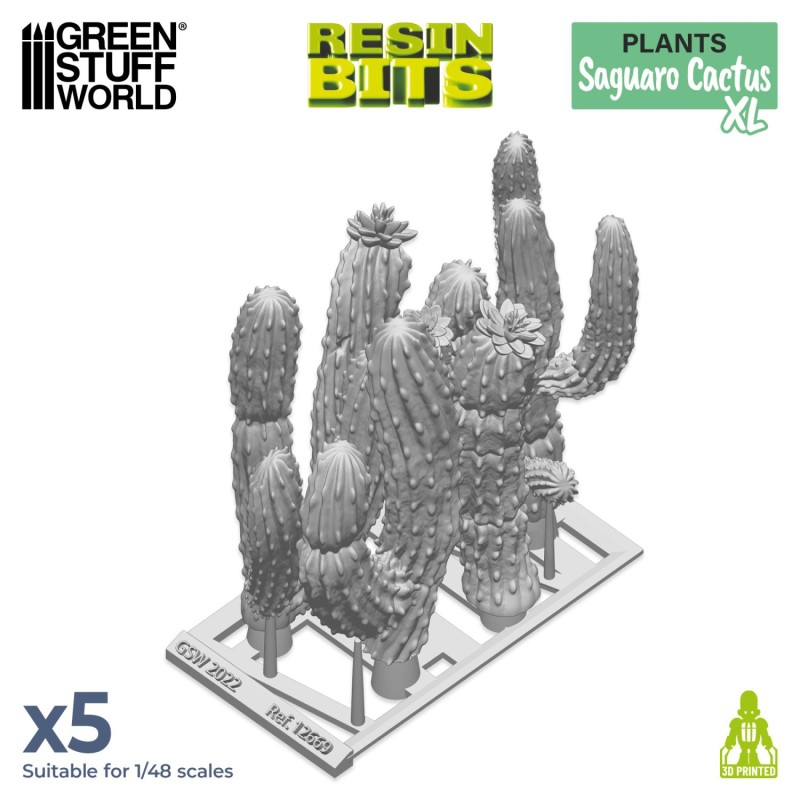 Green Stuff World- 3D Printed - Plantes - Cactus saguaro XL