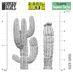 Green Stuff World- 3D Printed - Plants - Cactus saguaro XL