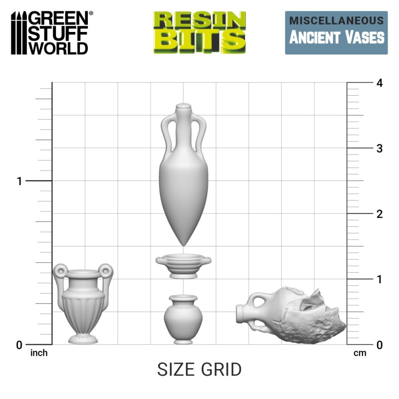 Green Stuff World- 3D Printed - Divers - Vases anciens
