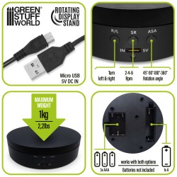 Green Stuff World - Elektrische platenspeler 136mm