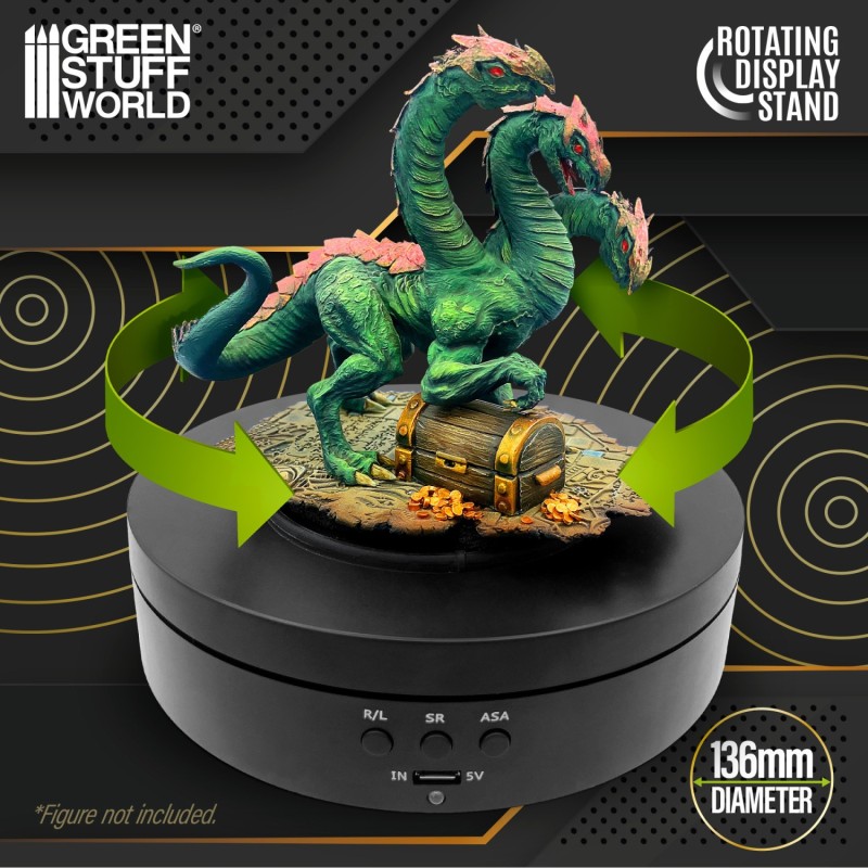 Green Stuff World - Elektrische platenspeler 136mm