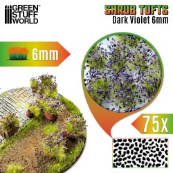 Green Stuff World - Bush Tufts 6mm - Violet foncé