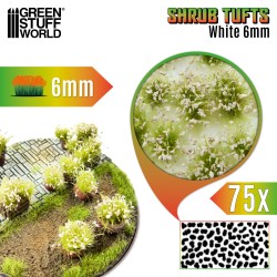 Green Stuff World - Bush Tufts 6mm - Blanc