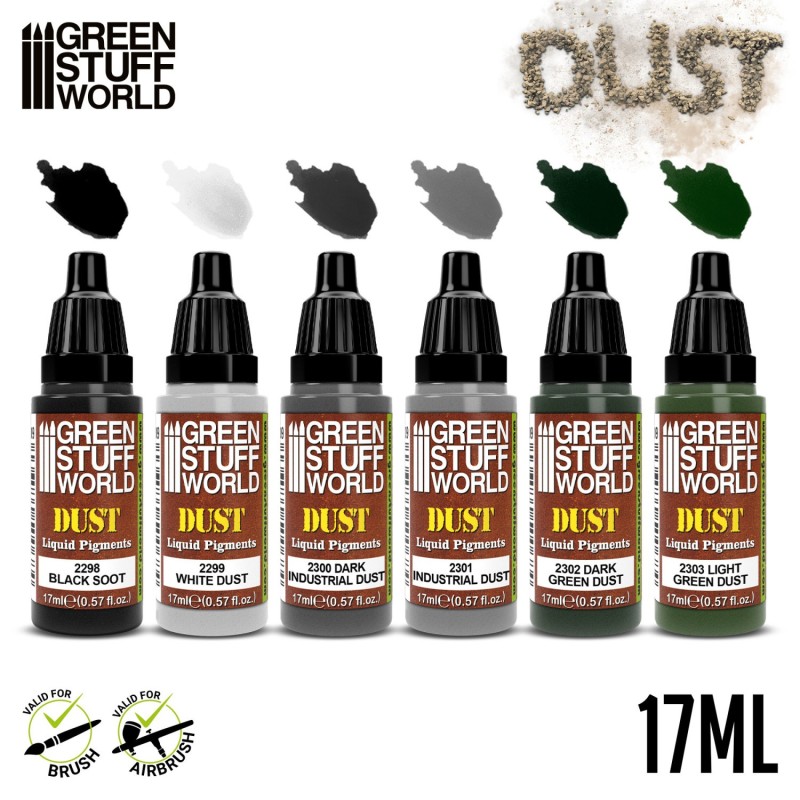 Green Stuff World - Set de Pigments Liquides - Poussiere