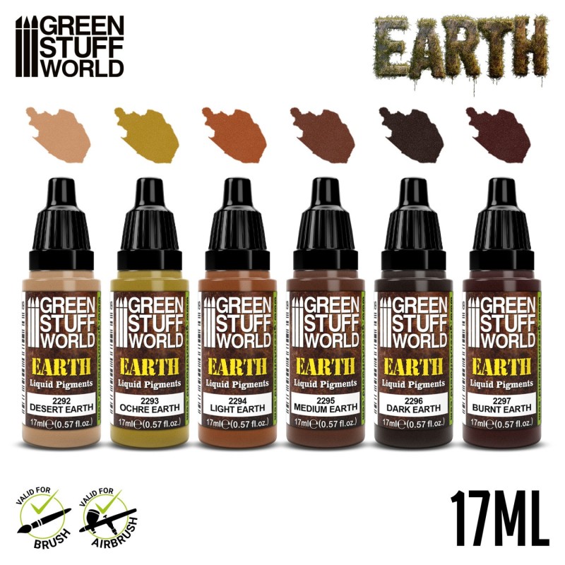 Green Stuff World - Vloeibare Pigmentset - Aarde