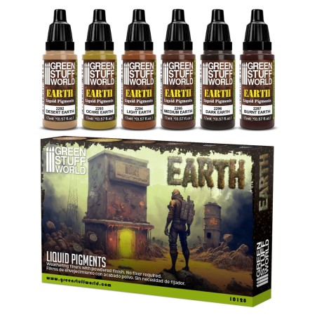 Green Stuff World - Set de Pigments Liquides - Terre