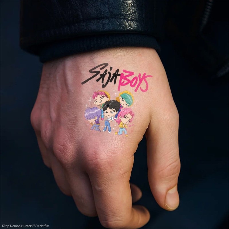 KPop Demon Hunters autocollants de tatouage KPop Demon Hunters