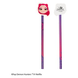 KPop Demon Hunters Crayons et Gommes Série 1 Présentoir (30)