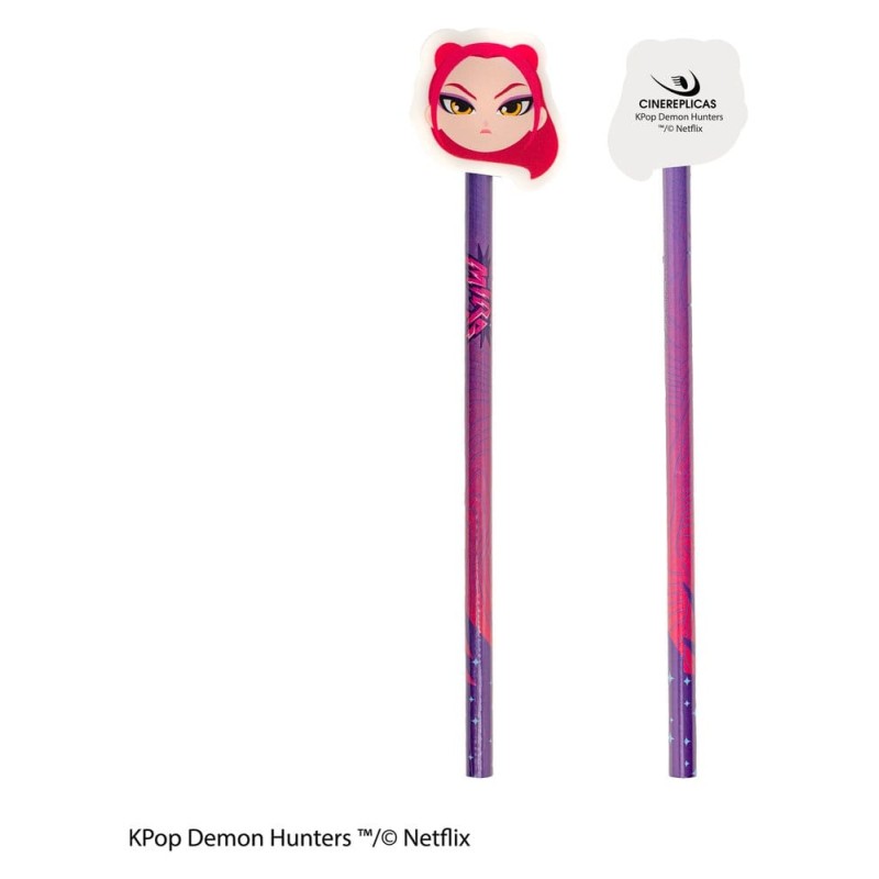 KPop Demon Hunters Crayons et Gommes Série 1 Présentoir (30)