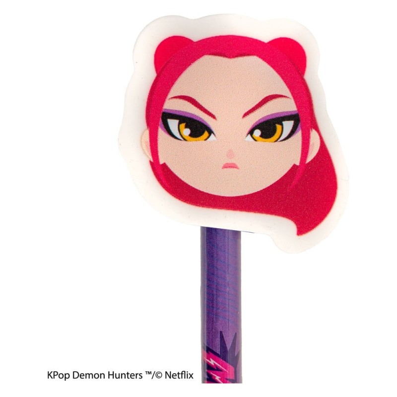 KPop Demon Hunters Crayons et Gommes Série 1 Présentoir (30)