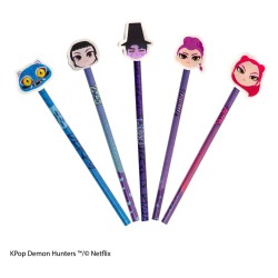 KPop Demon Hunters Pencil & Eraser Series 1 Display (30)