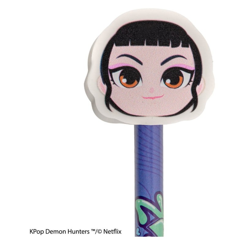 KPop Demon Hunters Crayons et Gommes Série 1 Présentoir (30)