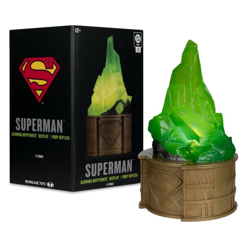 Superman DC Direct réplique 1/1 Kryptonite Display (Gold Label) 18 cm