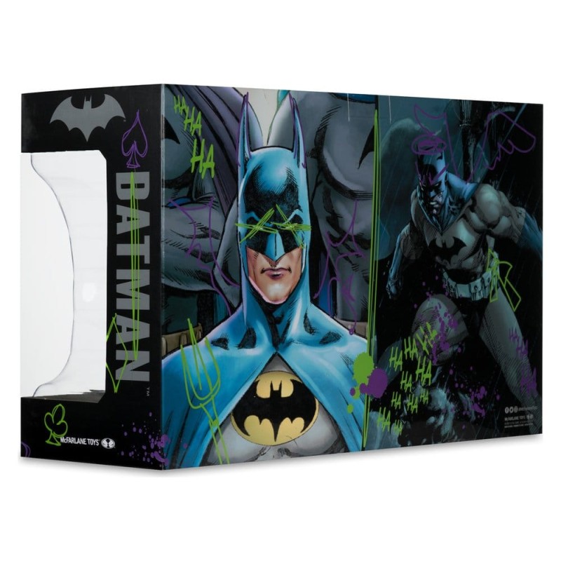 Batman DC Direct Mini Replica 1/3  2-pack Batman Cowls Hush & Knightfall (Jokerized) (Gold Label) 18 cm