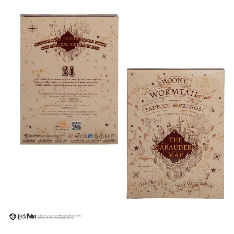 Harry Potter calendrier de l'avent Marauder's Map New Edition 2026
