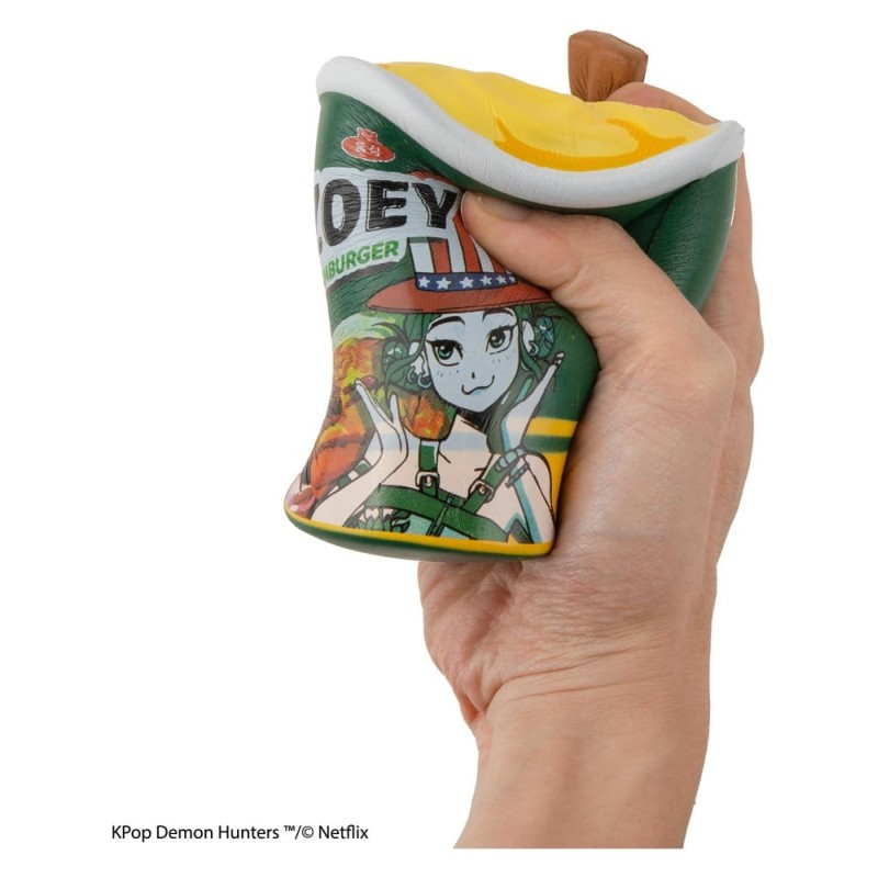 KPop Demon Hunters figurine anti-stress Squishy Zoey Hamburger Noodles
