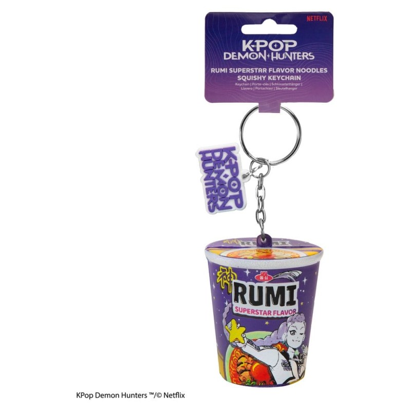 KPop Demon Hunters porte-clés squishy Rumi Superstar Flavor Noodles