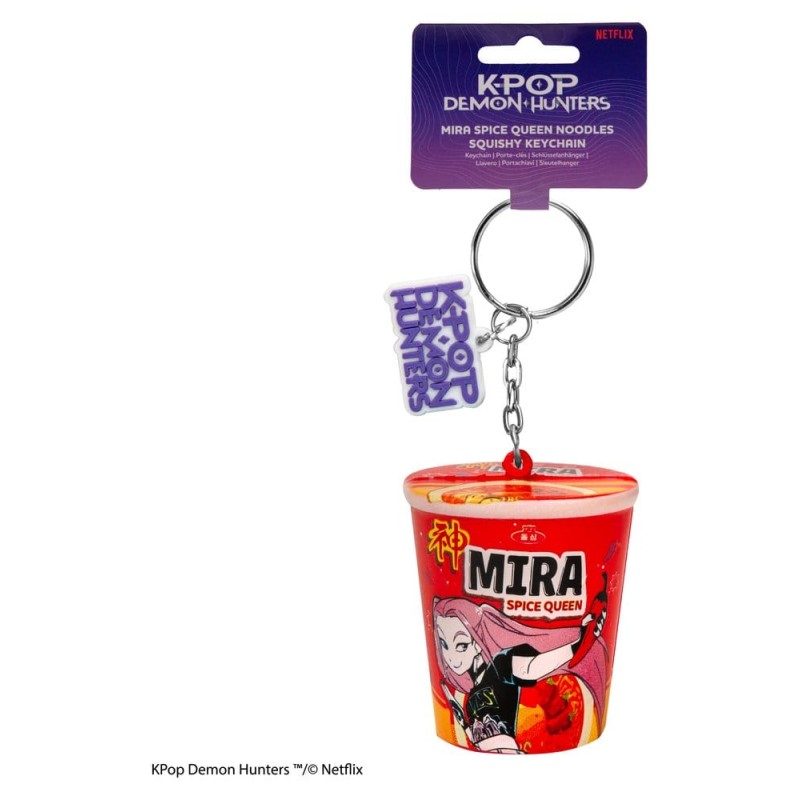 KPop Demon Hunters porte-clés squishy Mira Spice Queen Noodles