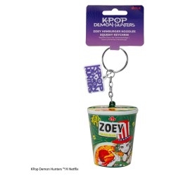KPop Demon Hunters porte-clés squishy Zoey Hamburger Noodles