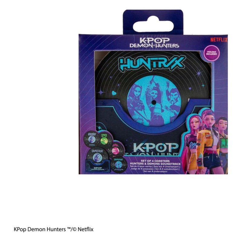 KPop Demon Hunters set de 4 sous-verres Hunters & Demons Soundtrack