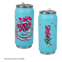 KPop Demon Hunters mug isotherme avec paille Soda Pop Can