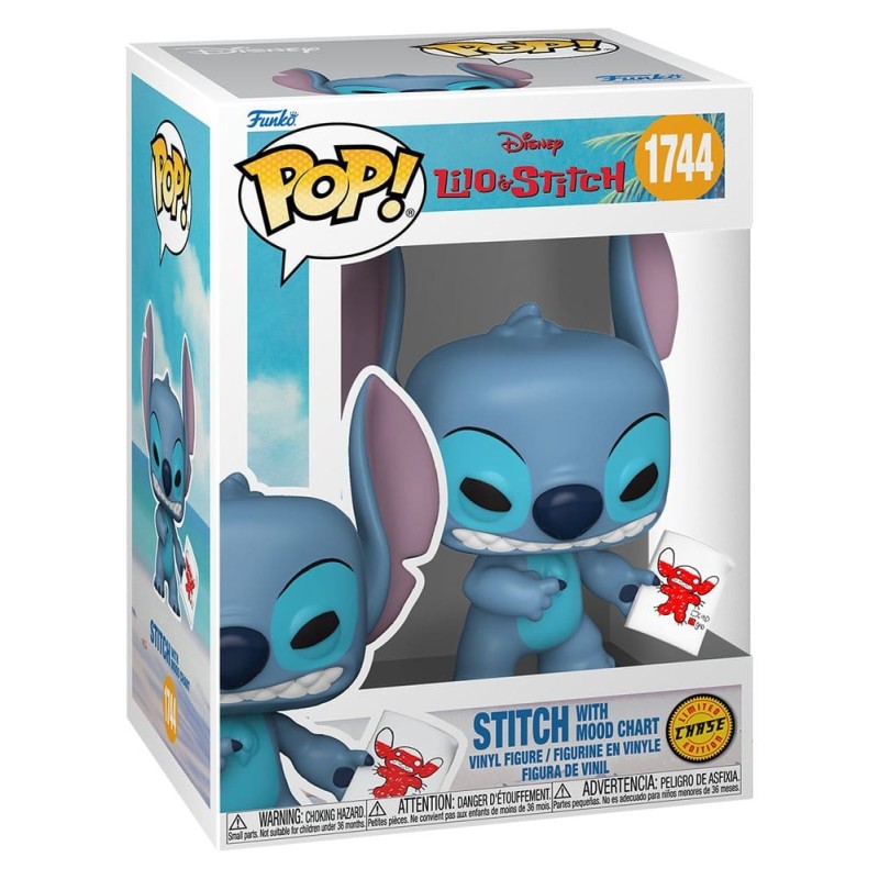 Lilo & Stitch POP! Vinyl figurine Stitch with Mood Chart 9 cm