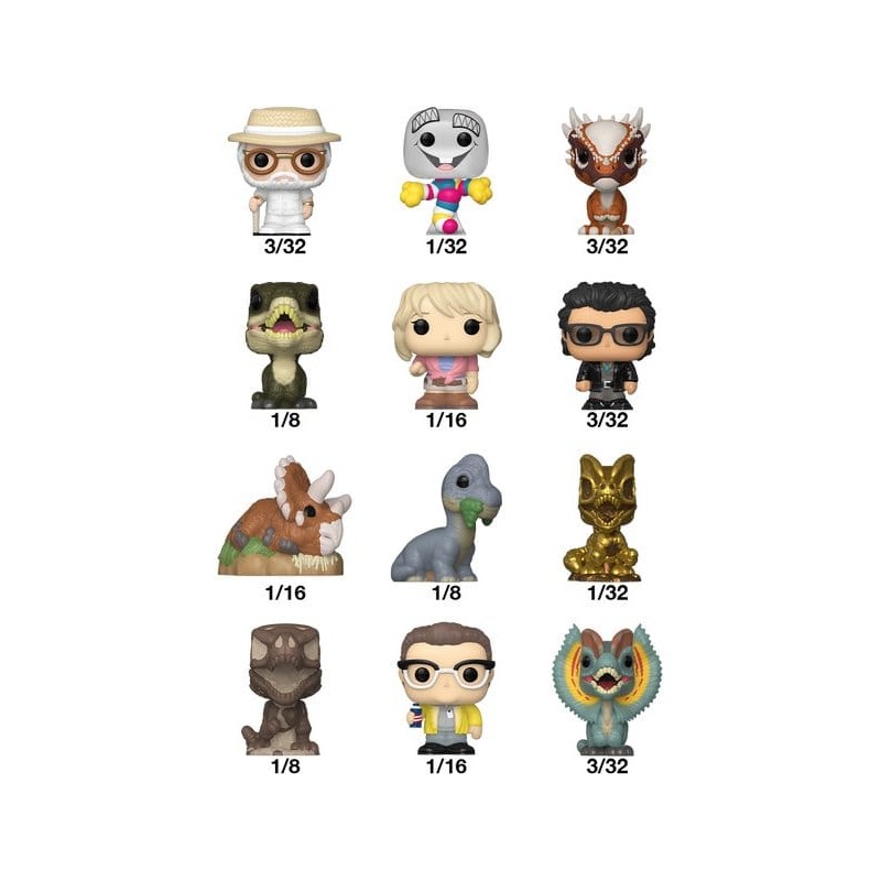 Jurassic Park présentoir figurines Bitty POP! Vinyl 2 cm (32)