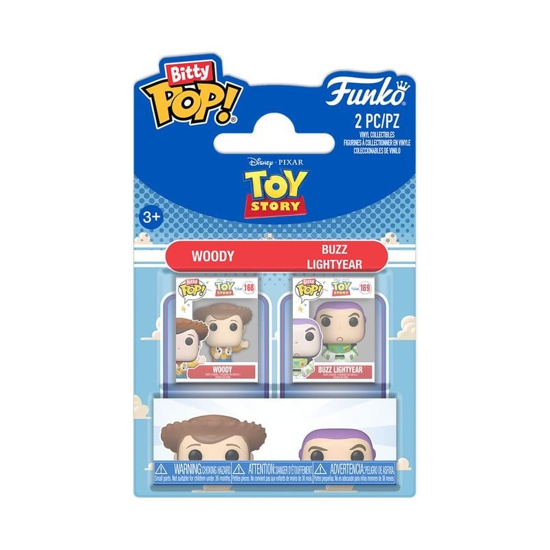 Toy Story Bitty POP! Vinyl figurines Woody & Buzz Lightyear 2 cm