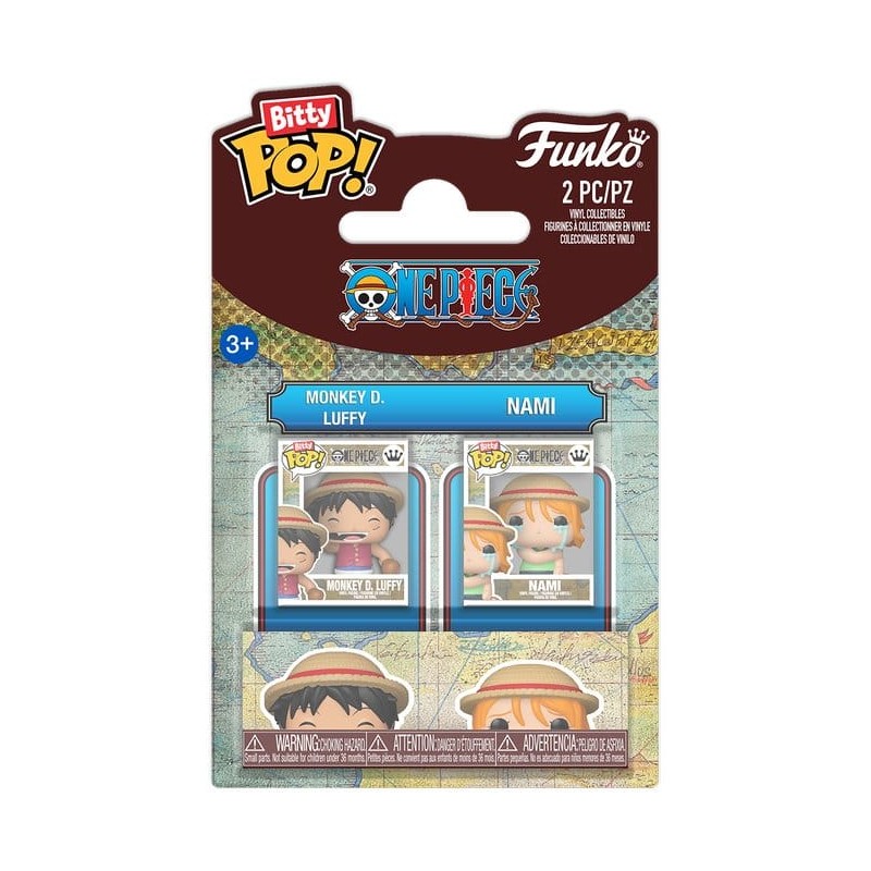 One Piece Bitty POP! Vinyl figurines Monkey D. Luffy & Nami 2 cm