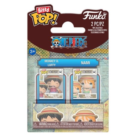 One Piece Bitty POP! Vinyl figurines Monkey D. Luffy & Nami 2 cm