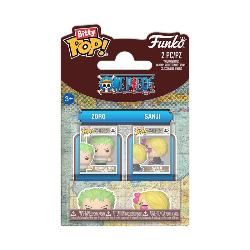 One Piece Bitty POP! Vinyl figurines Zoro & Sanji 2 cm