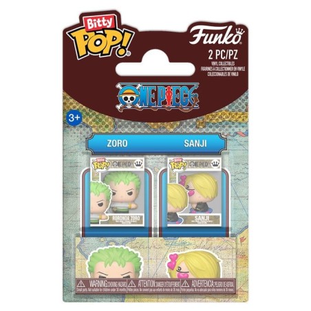 One Piece Bitty POP! Vinyl figurines Zoro & Sanji 2 cm