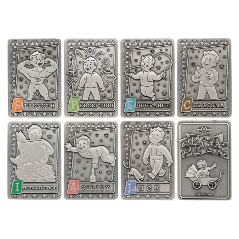 Fallout Ingots with Album S.P.E.C.I.A.L. Perk Card Collector’s Album