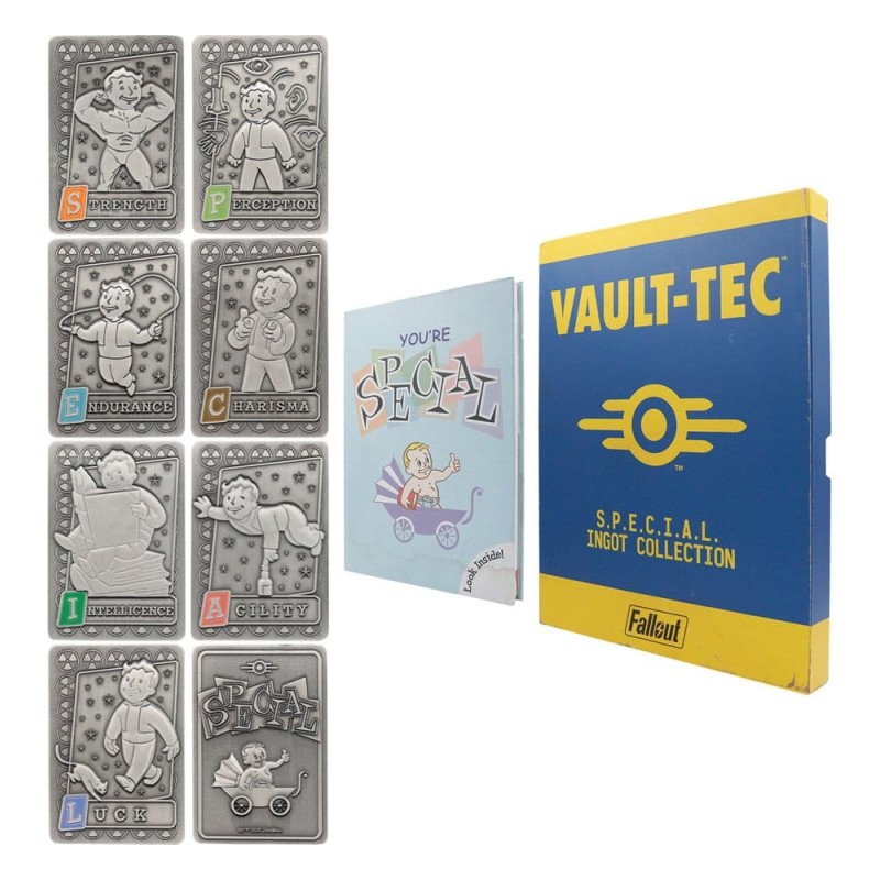 Fallout Ingots with Album S.P.E.C.I.A.L. Perk Card Collector’s Album