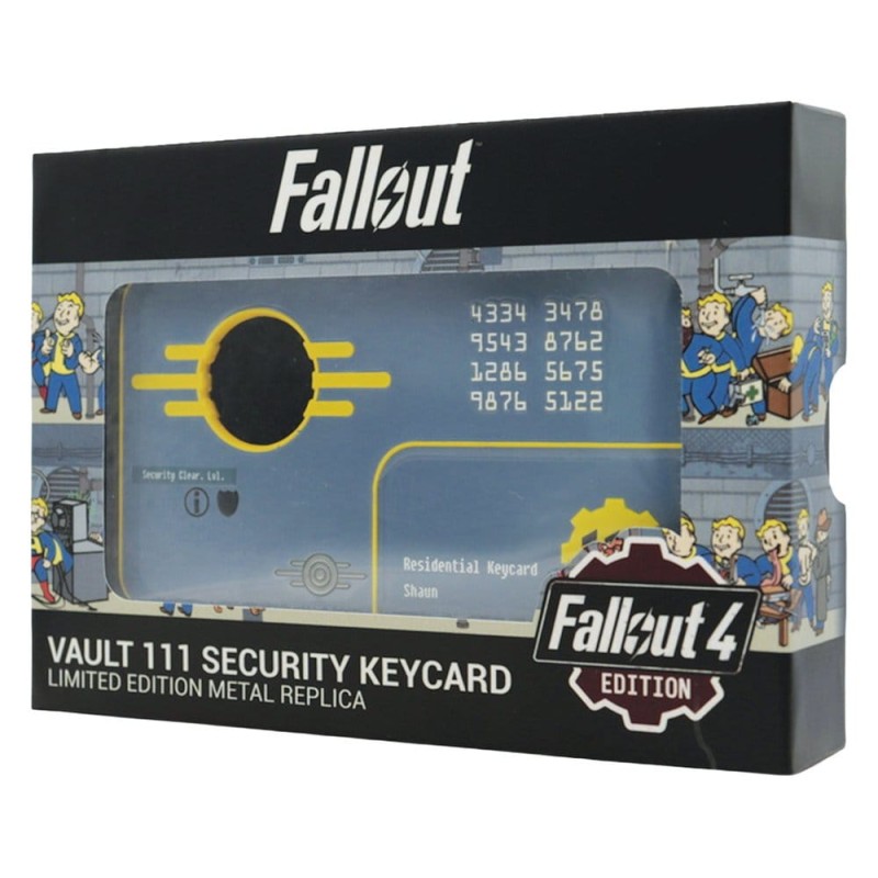 Fallout réplique Security Keycard Vault 111 Limited Edition 11 cm