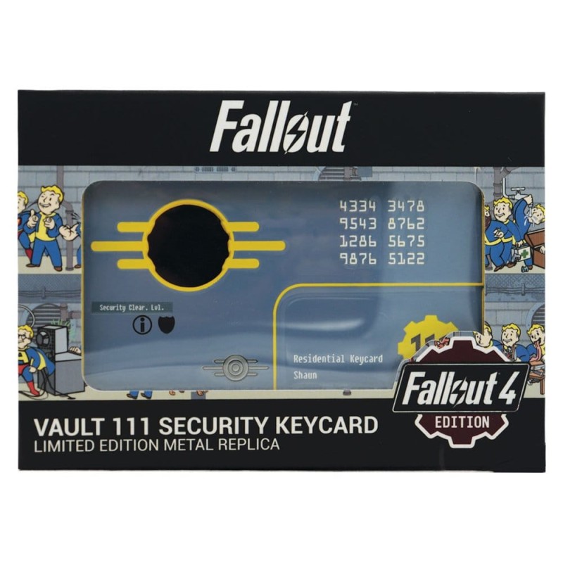Fallout réplique Security Keycard Vault 111 Limited Edition 11 cm