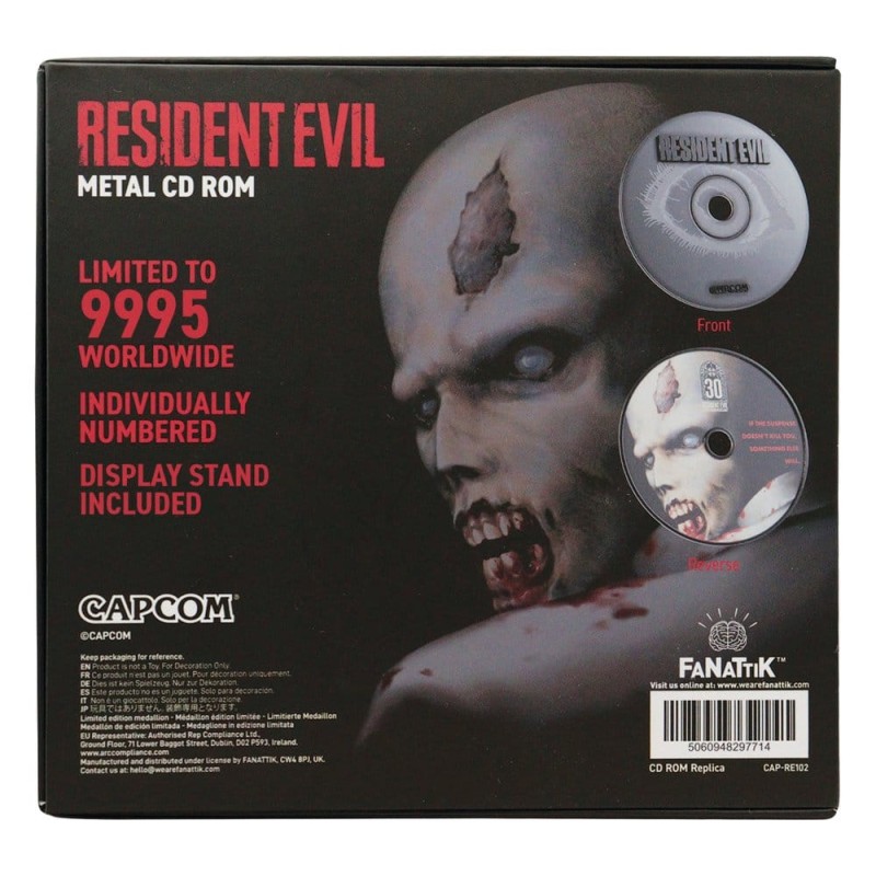 Resident Evil réplique CD-ROM 30th Anniversary Limited Edition 11 cm