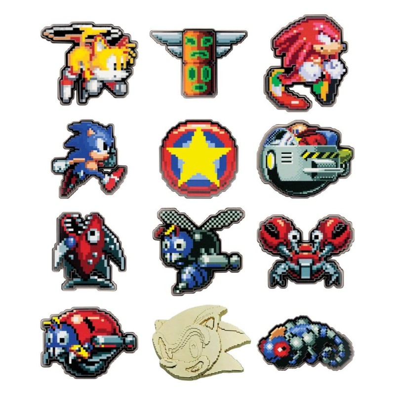 Sonic The Hedgehog présentoir boîte-mystère Mystery Pin's (12)