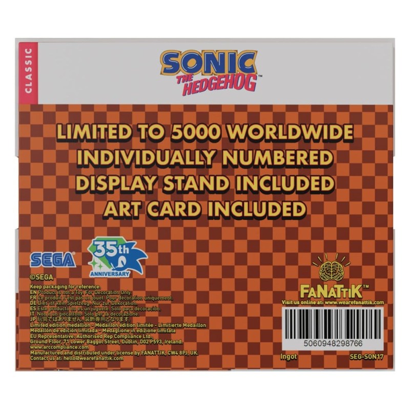 Sonic The Hedgehog Collectable Coin Original Logo