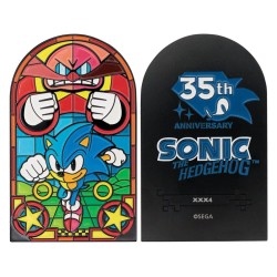 Sonic The Hedgehog Ingot Stained Glass Window Style 60 cm