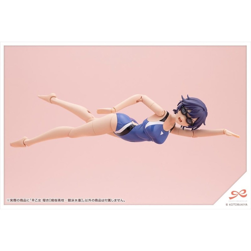 Sousaishojoteien Plastic Model Kit 1/10 Rui Saotome Touou High School Competitive Swimsuit 16 cm
