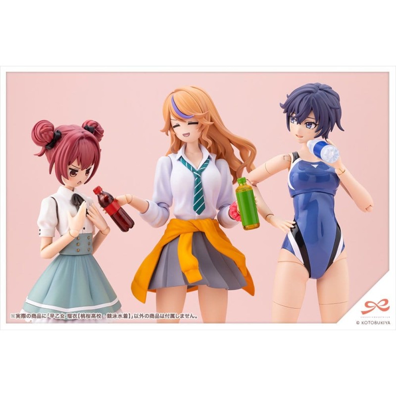 Sousaishojoteien Plastic Model Kit 1/10 Rui Saotome Touou High School Competitive Swimsuit 16 cm