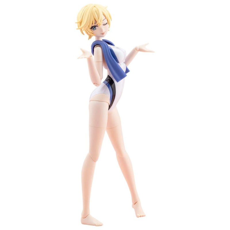 Sousaishojoteien Plastic Model 1/10 Rui Saotome Touou High School Competitive Swimsuit Dreaming Style White Dolphin 16 cm