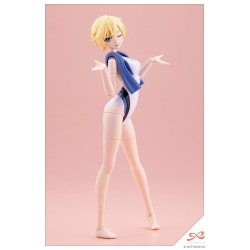 Sousaishojoteien Plastic Model Kit 1/10 Rui Saotome Touou High School Competitive Swimsuit Dreaming Style White Dolphin 16 cm