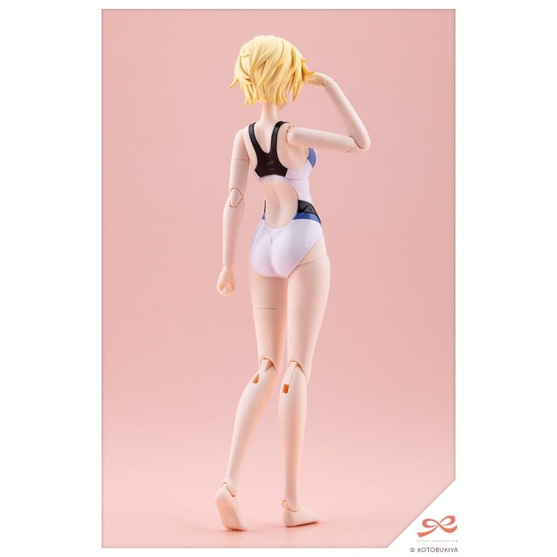 Sousaishojoteien Plastic Model 1/10 Rui Saotome Touou High School Competitive Swimsuit Dreaming Style White Dolphin 16 cm