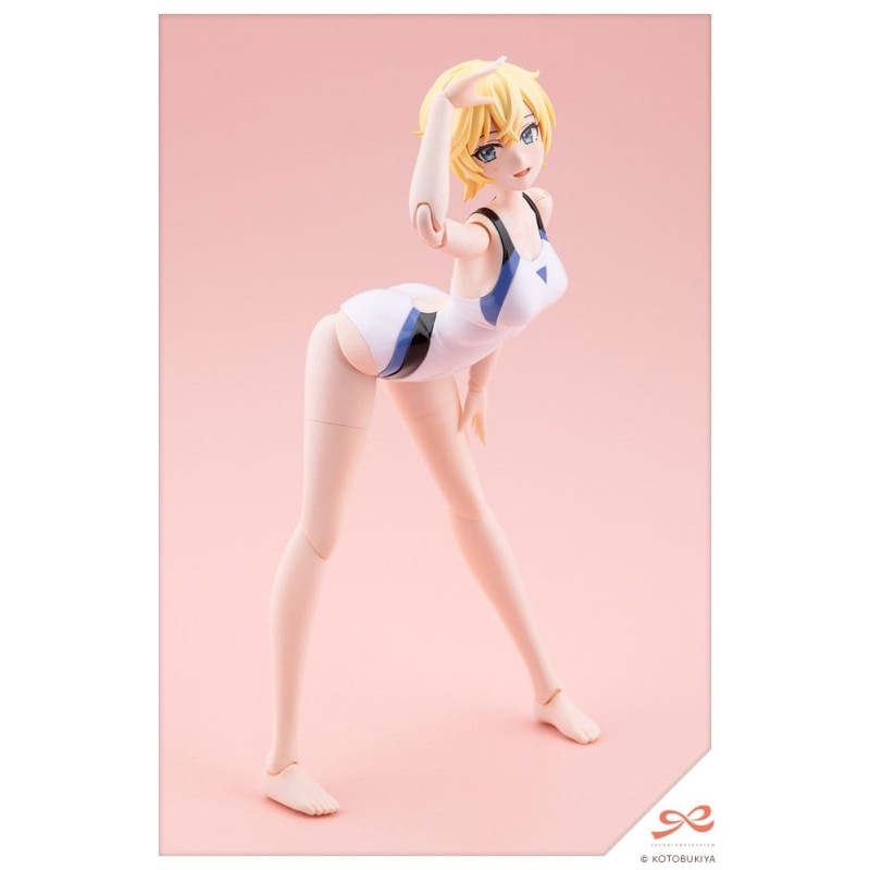 Sousaishojoteien Plastic Model Kit 1/10 Rui Saotome Touou High School Competitive Swimsuit Dreaming Style White Dolphin 16 cm