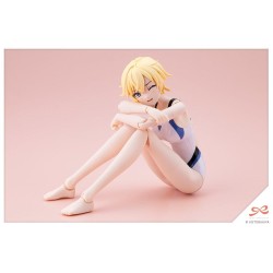Sousaishojoteien Plastic Model 1/10 Rui Saotome Touou High School Competitive Swimsuit Dreaming Style White Dolphin 16 cm