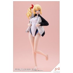Sousaishojoteien Plastic Model Kit 1/10 Rui Saotome Touou High School Competitive Swimsuit Dreaming Style White Dolphin 16 cm