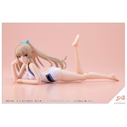 Sousaishojoteien Plastic Model Kit 1/10 Rui Saotome Touou High School Competitive Swimsuit Dreaming Style White Dolphin 16 cm