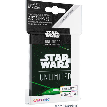 Gamegenic - Star Wars: Unlimited - Art Sleeves - Back Green | 4251715415351